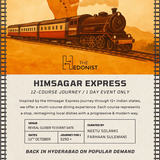 HIMSAGAR EXPRESS : 12 OCT - A 12-COURSE JOURNEY THROUGH REGIONAL FLAVOURS